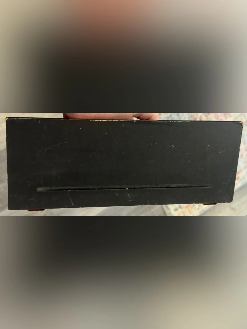 Black Rustic Distressed Vintage Wooden Shelf - 12”x4”x4 1/2”